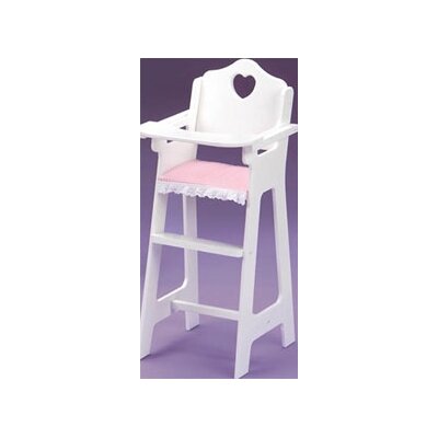 white doll high chair