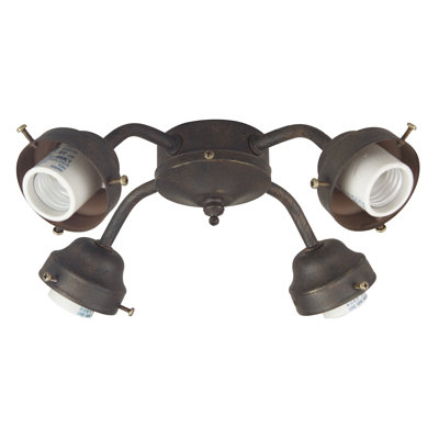 Craftmade 4.75" Four Light Ceiling Fan Light Fitter - Energy Star