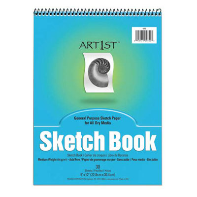 Pacon Corporation Sketch Book, Acid-free, Medium Weight, 9"x12", 30 Sheets