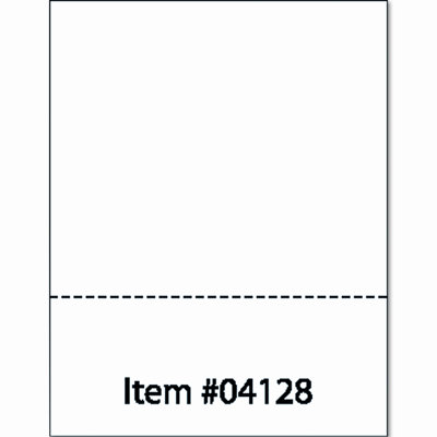 Paris Business Products Laser3 Micro Perf (3-1/2") Copy/Laser Paper, White, 20lb, Letter, 500 Sheets