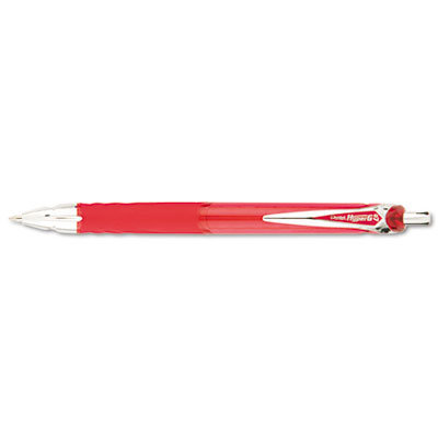 Pentel of America, Ltd. Hyper-G Gel Retractable Roller Ball Pen, Medium Point, 0.70 mm, Red Ink, Refillable