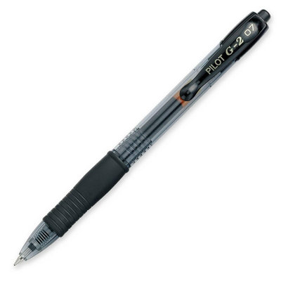 Pilot Pen Corporation of America Gel Pen, Retractable/Refillable, Fine Point, 12-Pack, Blue