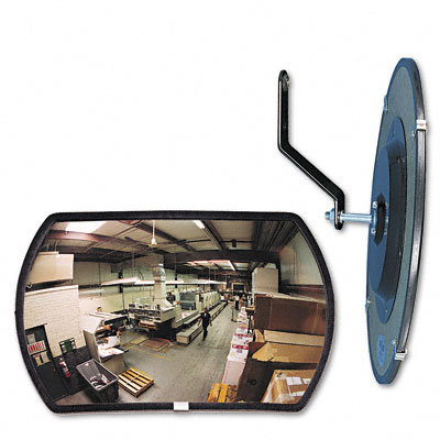 See-All Industries 160 Degree Convex Security Mirror, 18" W X 12" H