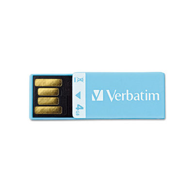 Verbatim Corporation Clip-It USB Flash Drive, 4G