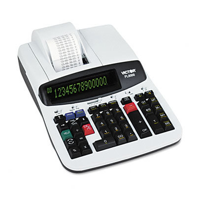 Victor Technology Prompt Logic Printing Calculator, 14-Digit Dot Matrix