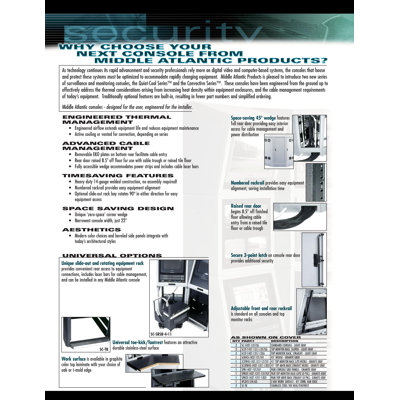 Middle Atlantic CONVECTIVE Series Stainless Steel Foot-Rest