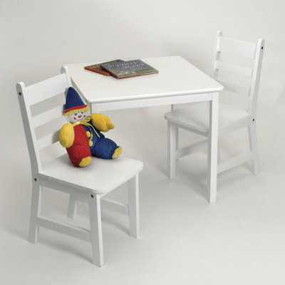 Lipper International Kids' 3 Piece Table and Chair Set