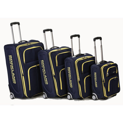 Rockland Polo Equipment 4 Piece Upright Luggage Set