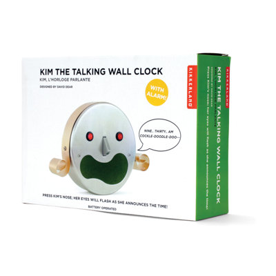 Kikkerland Talking Kim Alarm Clock