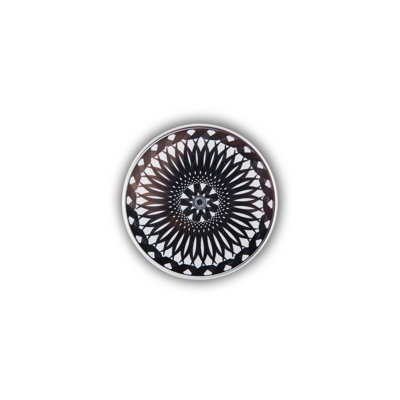 Kikkerland Moire Coaster in Black/White (Set of 4)