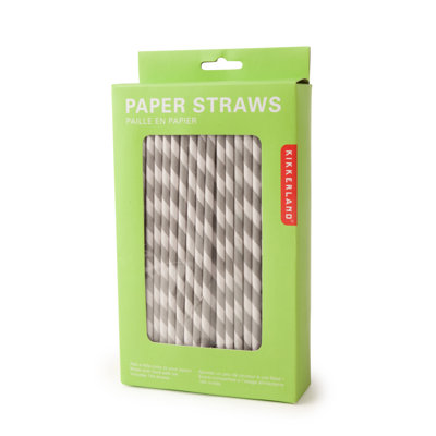 Kikkerland (144 per Carton) Paper Straws