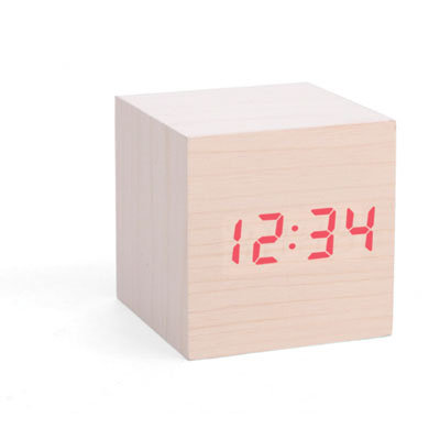 Kikkerland Clap-On Cube Alarm Clock