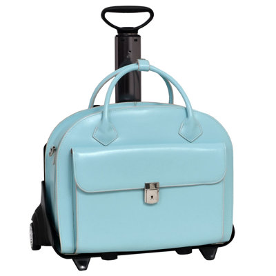 McKlein USA W Series Glen Ellyn Leather 2-in-1 Removable-Wheeled Women's Briefcase
