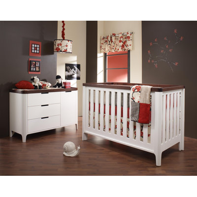Tulip Piccolo Two Piece Convertible Crib Set