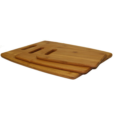 Oceanstar Design 3-Piece Bamboo Cutting Board Set