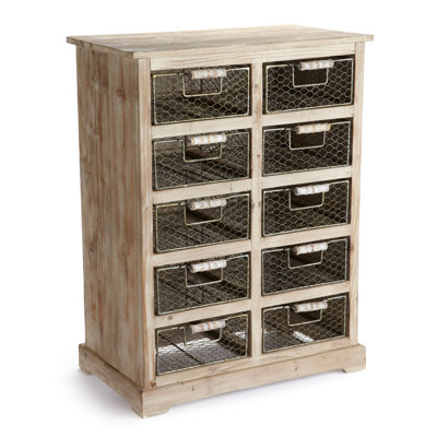 Rustic 10 Drawer Chest by Napa Home and Garden -image