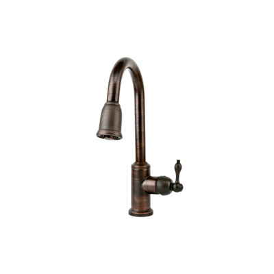 Premier Copper Products Hammered Triple Basin Kitchen Sink with ORB Pull Down Faucet, Drain and Accessory