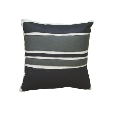 Balanced Design Color Block Applique Pillow