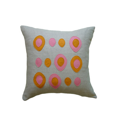 Balanced Design Eggs Applique Pillow
