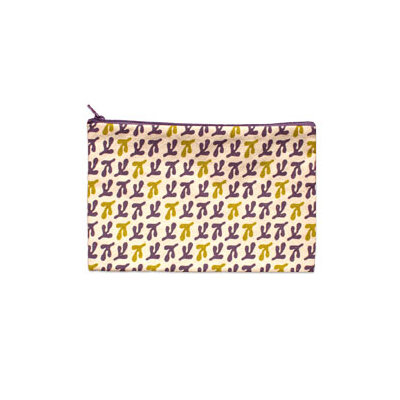 Balanced Design Hand Printed Bird's Feet Pouch