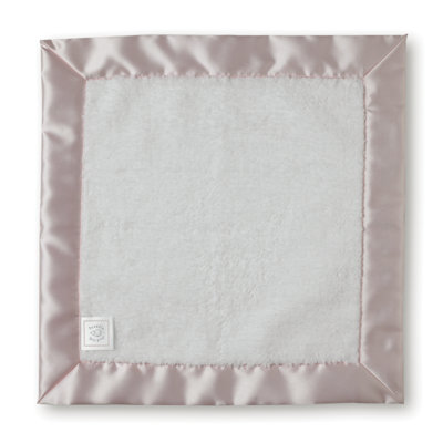 Swaddle Designs Baby Lovie in White with Pastel Trim