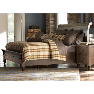Solid Living Sleigh Headboard by Liberty Furniture -image