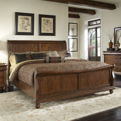 Rustic Traditions Sleigh Headboard by Liberty Furniture -image
