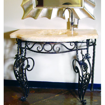 Yosemite Home Decor Firestine Hand Made Pedestal Sink Set