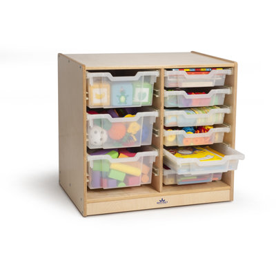 Whitney Brothers Clear Tray Laminate Storage Cabinet
