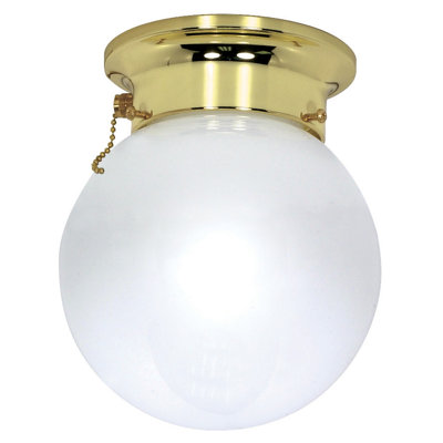 Nuvo Lighting 7.25" 1 Light Ball Semi Flush Mount