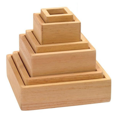 Guidecraft Stacking Rainbow Pyramid