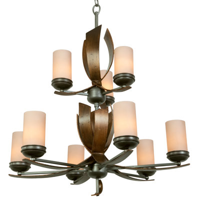 Varaluz Recycled Aizen 9 Light Chandelier
