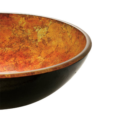 Vigo Autumn Tempered Glass Vessel Sink
