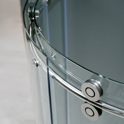 Vigo Frameless Round Neo-Angle Shower Door