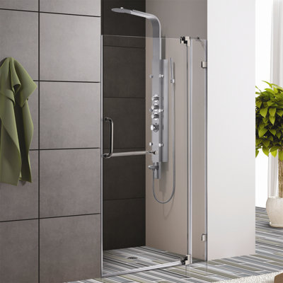 Vigo Frameless Shower Door with 3/8" Clear Glass
