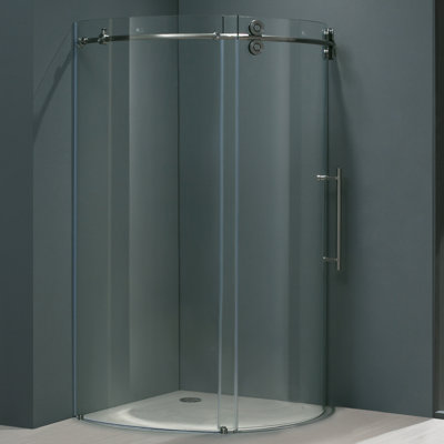 Vigo Frameless Round Neo-Angle Shower Door