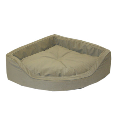 Microfiber Corner Pet Bed in Sage
