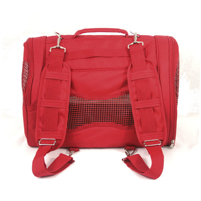 Prefer Pets Backpack Pet Carrier in Red