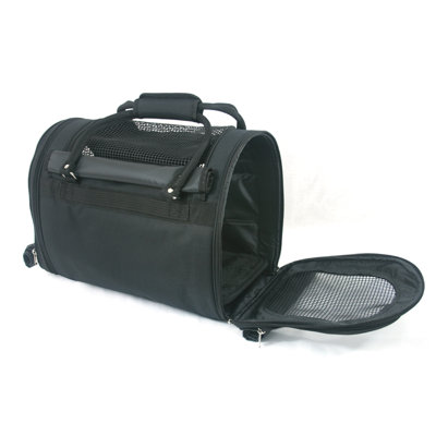 Prefer Pets Covered Pet Carrier in Black
