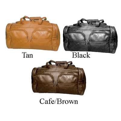 David King 19" Leather Gym Duffel