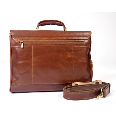 Alberto Bellucci Roma Florence Double Gusset Briefcase