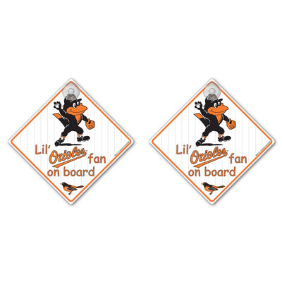 Team Pro-Mark MLB Lil Fan on Board Sign (Set of 2)