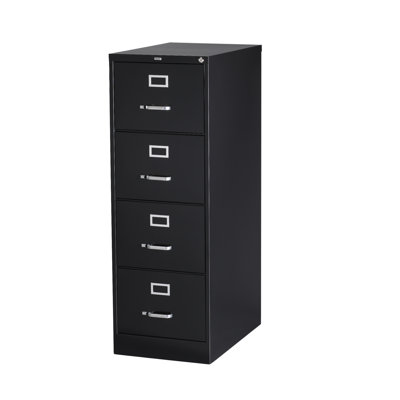 CommClad 25" Deep Commercial 4 Drawer Legal Size High Side Vertical File Cabinet