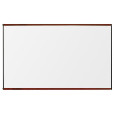 CommClad 48" x 96" Thermal-Fused Melamine Whiteboard with Trim