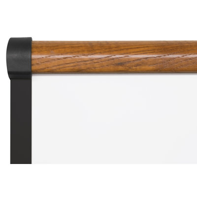 CommClad 48" x 96" Thermal-Fused Melamine Whiteboard with Trim