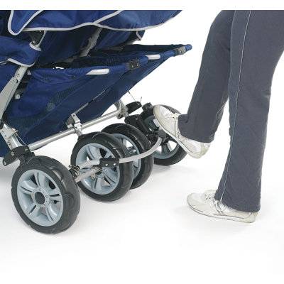 Angeles SureStop Folding Commercial Bye-Bye 4-Passenger Tandem Stroller