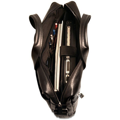 Jack Georges Soho Single Gusset Top Zip in Black