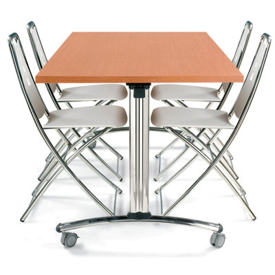 SurfaceWorks Drive 30" x 48" Rectangular Flip Top Table