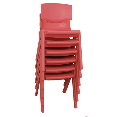 ECR4kids 13" Polypropylene Classroom Stackable Chair