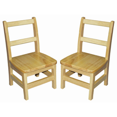 ECR4kids 14" Hardwood Classroom Ladderback Chair